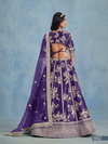 Purple Colour Sheilja By Mehvish Art Silk Designer Lehenga Choli Wholesale Suppliers In India